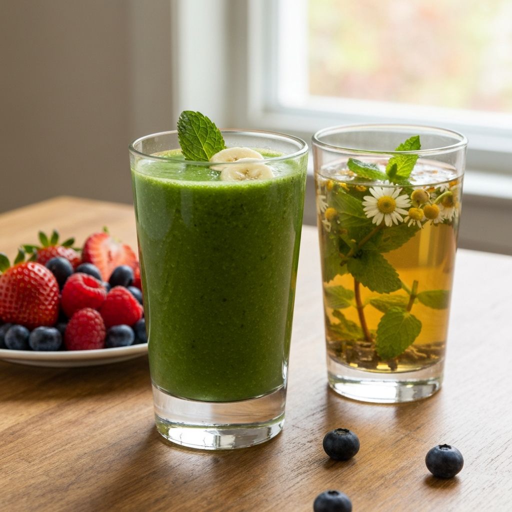 Gesunde Getränke und Smoothies